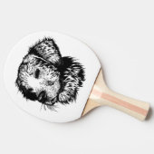 Canine Head Sketch Tischtennis Schläger (Seitenansicht)