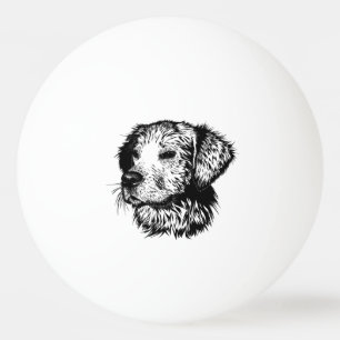 Canine Head Sketch Tischtennisball