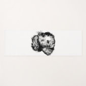Canine Head Sketch Yogamatte (Vorderseite (Horizontal))