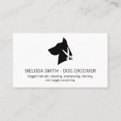 Canine Hunde Schere | Animal Groomer Terminkarte (Vorderseite)
