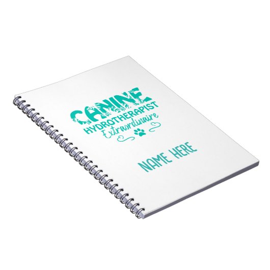 Canine Hydrotherapist  Extraordinaire Personalised Notizblock (Rechte Seite)