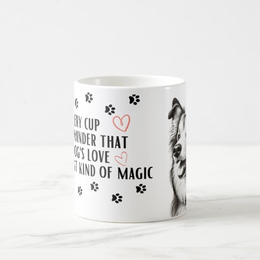 Canine Magic: Ein Cup der bedingungslosen Liebe Kaffeetasse (Mittel)