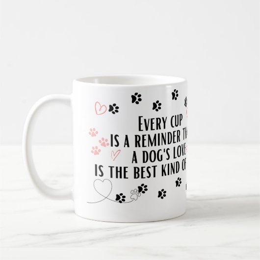Canine Magic: Ein Cup der bedingungslosen Liebe Kaffeetasse (Links)