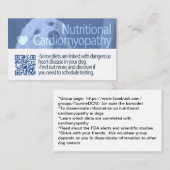 Canine Nutritional Cardiomyopathy - Aktualisierung Visitenkarte (Vorne/Hinten)