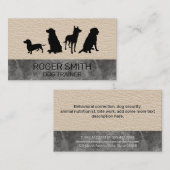 Canine Pack | Hundeschulung | Ledermarmor Visitenkarte (Vorne/Hinten)