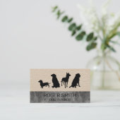 Canine Pack | Hundeschulung | Ledermarmor Visitenkarte (Stehend Vorderseite)