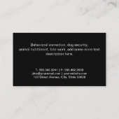 Canine Pack | Hundeschulung Visitenkarte (Rückseite)