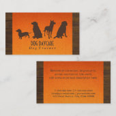 Canine Pack | Hundetraining (Holz und Stoff) Visitenkarte (Vorne/Hinten)