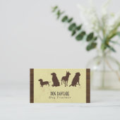 Canine Pack | Hundetraining (Holz und Stoff) Visitenkarte (Stehend Vorderseite)