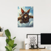 Canine Paratrooper: Einlegen, Sichern, Beutel Poster (Heimbüro)