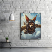 Canine Paratrooper: Einlegen, Sichern, Beutel Poster