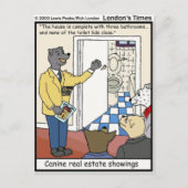 Canine Real Anwesen Sales Funny Gifts & T-Shirts Postkarte (Vorderseite)