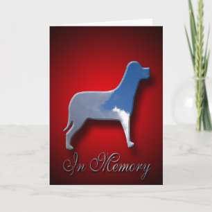 Canine Sympathy Card im Speicher Karte