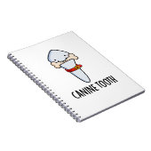 Canine Tooth Funny Dental Puff Notizblock (Rechte Seite)