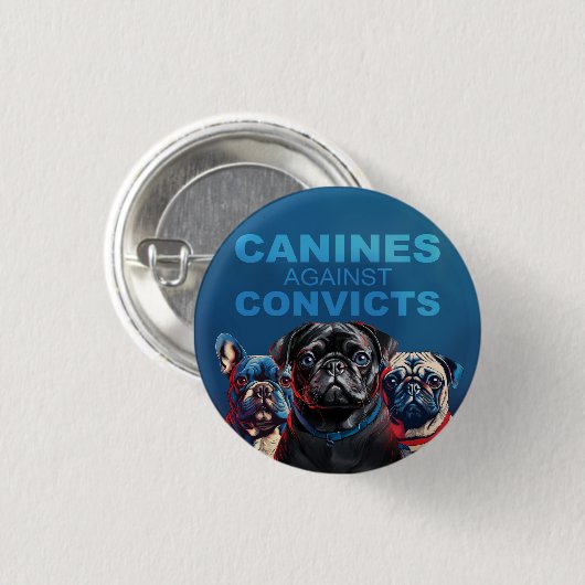 Canine's Against Convicts - Mops Edition - Button! Button (Vorne & Hinten)
