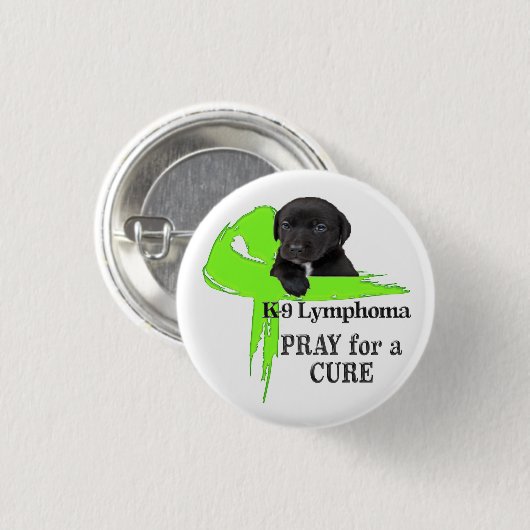 Canines Lymphom - Biss Button (Vorne & Hinten)