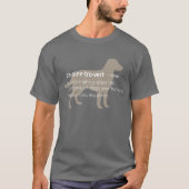 Caninetrovert T - Shirt für Hundeliebhaber u. (Vorderseite)