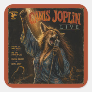 Canis Joplin Album: eine Parodie Quadratischer Aufkleber