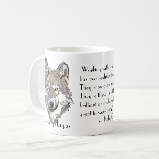 Canis Lupus 2 Kaffeetasse (Vorderseite Links)