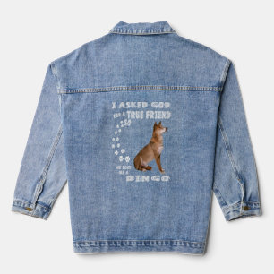 Canis Lupus Dingo Sprichwort Mama Dingo Pet Vater Jeansjacke
