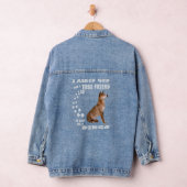 Canis Lupus Dingo Sprichwort Mama Dingo Pet Vater Jeansjacke (Hangar)