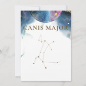 Canis Major Constellation, Celestial Tischnummer (Rückseite)