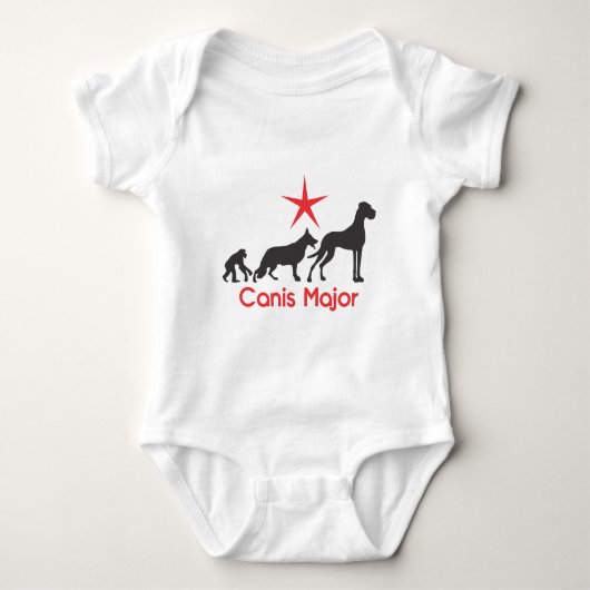 Canis Major Great Dane Baby Strampler (Vorderseite)