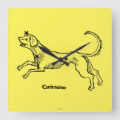 Canis-Minderjähriger, 1482 Quadratische Wanduhr (Vorderseite)