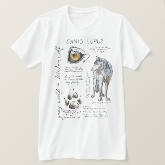 Canislupus-Wolf-Illustrations-T - Shirt (Design vorne)