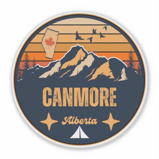 Canmore, Alberta Aufkleber (Vorderseite)
