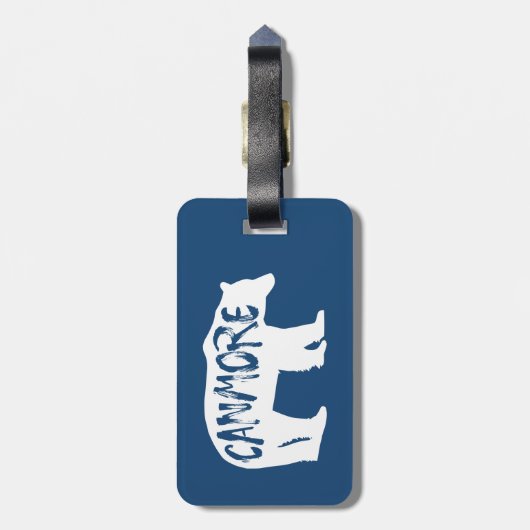 Canmore Alberta Bear Gepäckanhänger (Rückseite vertikal)