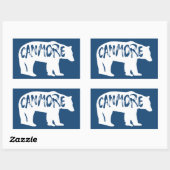 Canmore Alberta Bear Rechteckiger Aufkleber (Blatt)