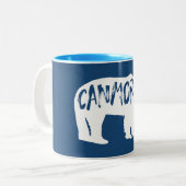Canmore Alberta Bear Zweifarbige Tasse (Vorderseite Links)