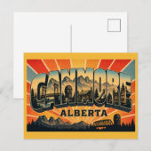 Canmore Alberta Bergstadt Postkarte (Vorne/Hinten)