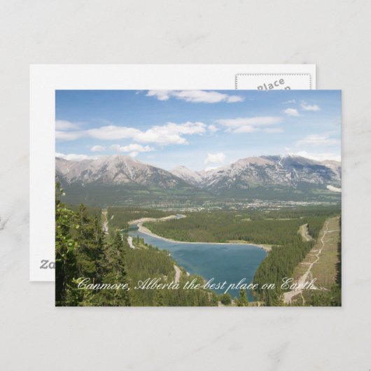 Canmore, Alberta der beste Platz auf Ea... Postkarte (Vorne/Hinten)