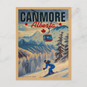 Canmore Alberta Mountains Kanada 1950er Postkarte (Vorderseite)