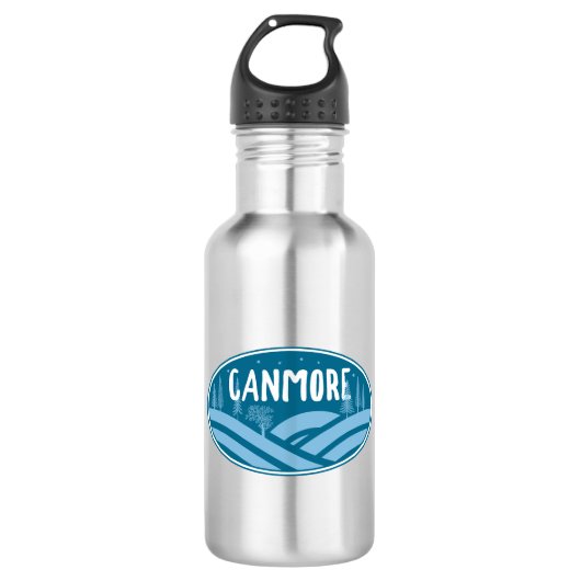 Canmore Alberta Outdoor Edelstahlflasche (Vorderseite)