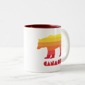 Canmore Alberta Rainbow Bear Zweifarbige Tasse (VorderseiteRechts)