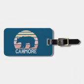 Canmore Alberta Retro Bear Gepäckanhänger (Vorderseite horizontal)