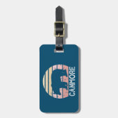 Canmore Alberta Retro Bear Gepäckanhänger (Vorderseite vertikal)