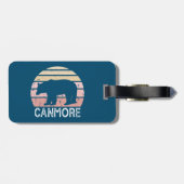 Canmore Alberta Retro Bear Gepäckanhänger (Rückseite horizontal)
