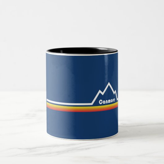 Canmore, Alberta Zweifarbige Tasse (Mittel)