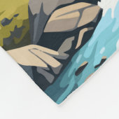 Canmore Canada Travel Art Vintag Fleecedecke (Ecke)