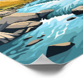 Canmore Canada Travel Art Vintag Poster (Ecke)
