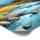 Canmore Canada Travel Art Vintag Poster (Ecke)