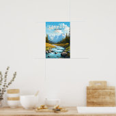 Canmore Canada Travel Art Vintag Poster (Küche)
