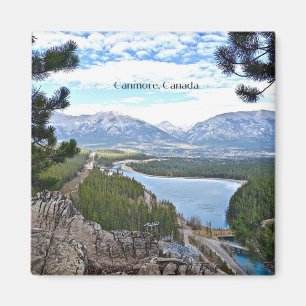 Canmore, Kanada malerisches Foto Magnet
