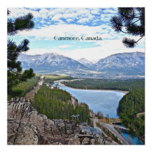Canmore, Kanada malerisches Foto Poster