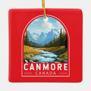 Canmore Kanada Reise Kunst Vintage Keramikornament