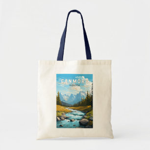 Canmore Kanada Reise Kunst Vintage Tragetasche